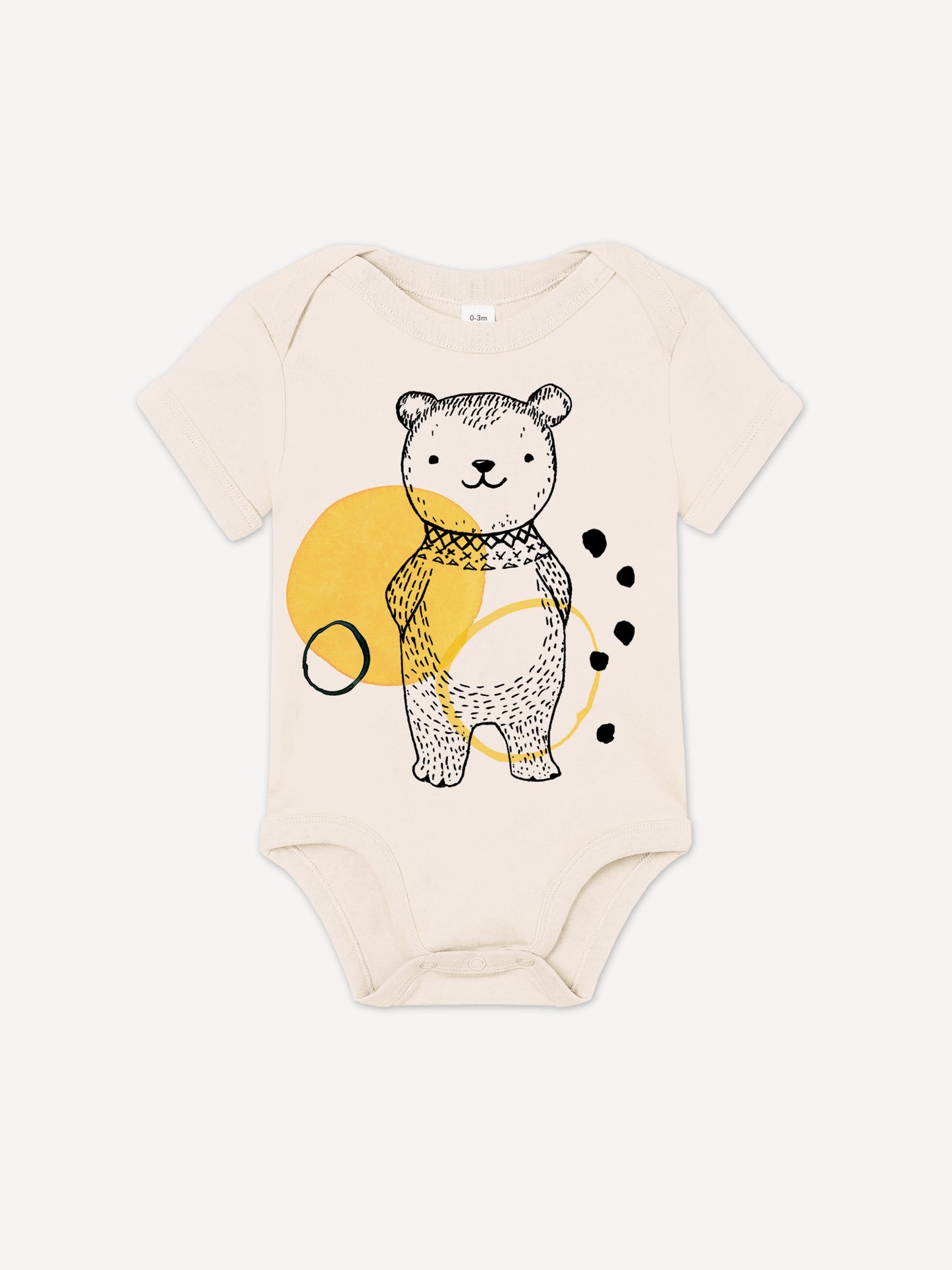 Bruno the Bear | Baby bodysuit short sleeve