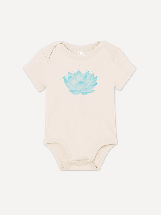 Lotus blue | Summer bodysuit short sleeve