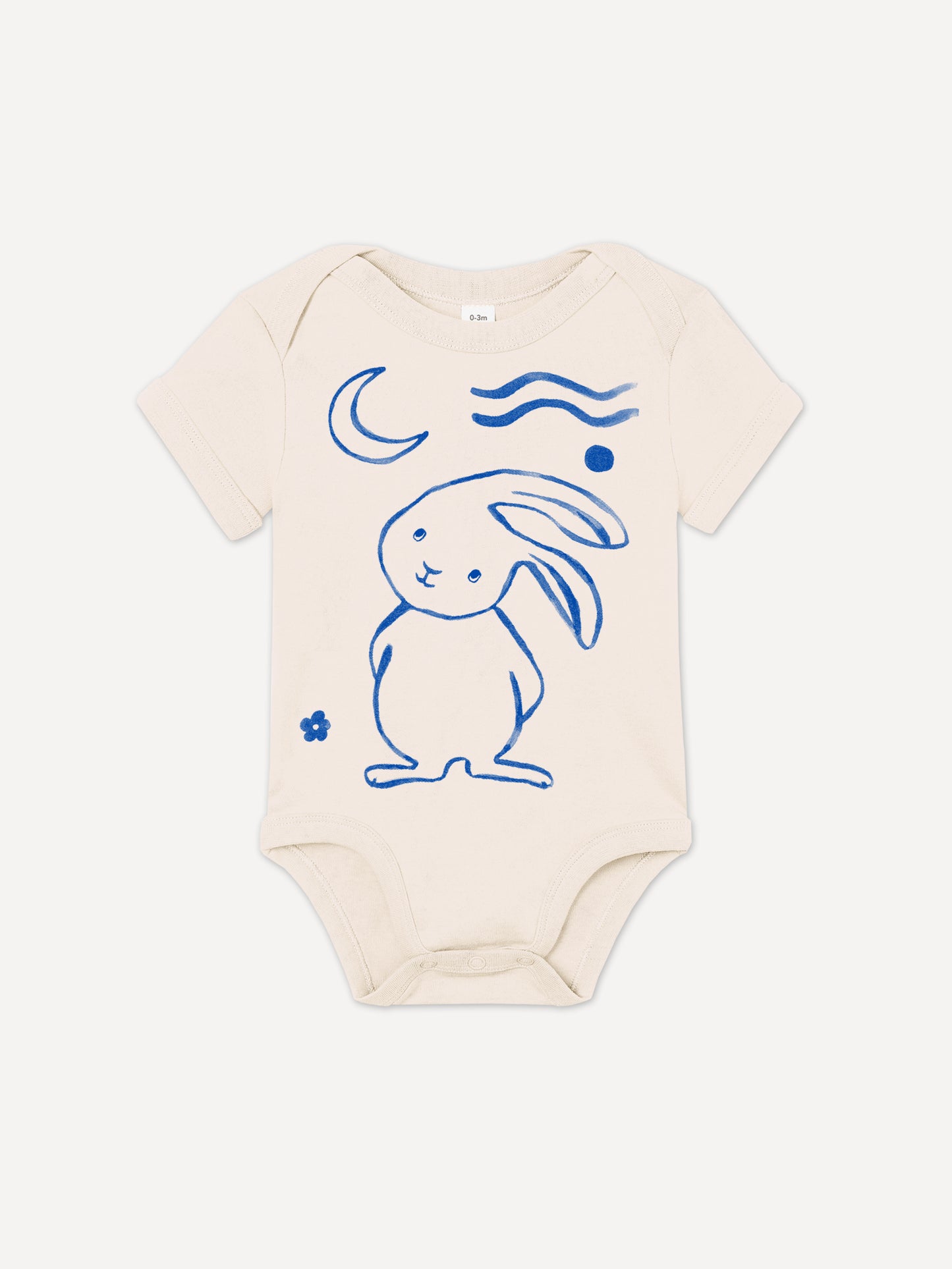 Moon Bunny | Short-sleeved bodysuit