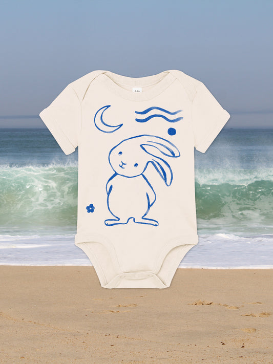 Moon Bunny | Short-sleeved bodysuit