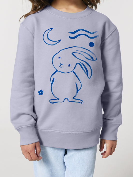 Moon Rabbit | warm purple sweater